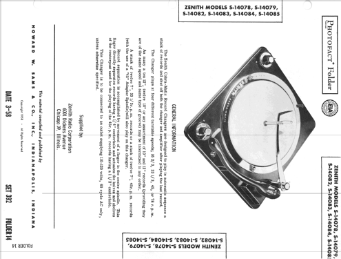 S-14084; Zenith Radio Corp.; (ID = 2558305) R-Player