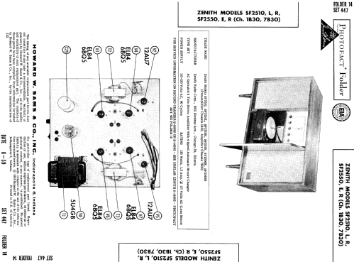 SF2510R Ch= 1B30 + 7B30; Zenith Radio Corp.; (ID = 648982) R-Player