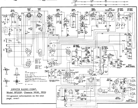 SF2530 Ch=9B26 + 3B32 ; Zenith Radio Corp.; (ID = 186516) Radio