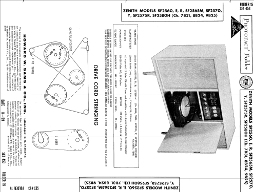 SF2560 Ch= 8B24 + 7B31; Zenith Radio Corp.; (ID = 602786) Radio