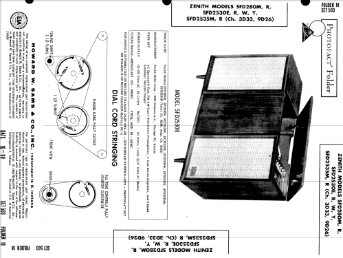 SFD2530E Ch= 9D26 Ch= 3D32; Zenith Radio Corp.; (ID = 524096) Radio