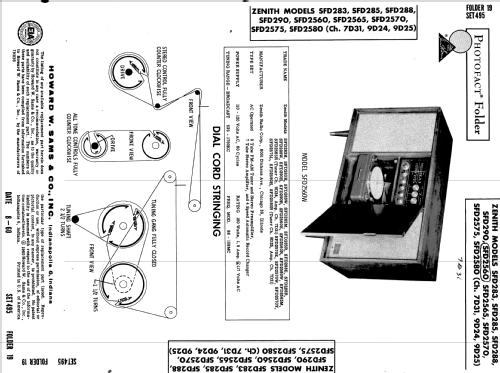 SFD2560E CH= 9D24 Ch= 7D31; Zenith Radio Corp.; (ID = 589176) Radio