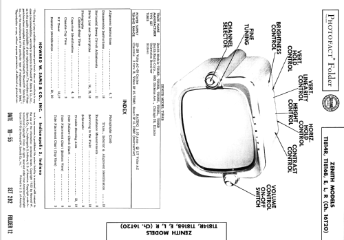 T1816B The Cambridge Ch= 16T20; Zenith Radio Corp.; (ID = 2648333) Television