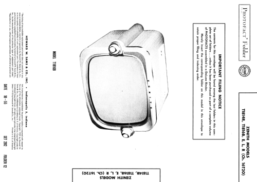 T1816B The Cambridge Ch= 16T20; Zenith Radio Corp.; (ID = 2648334) Television