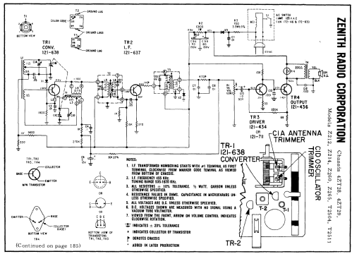 T2504 Ch= 4ZT29; Zenith Radio Corp.; (ID = 157903) Radio