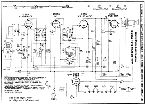 T545 Ch=5T04; Zenith Radio Corp.; (ID = 128061) Radio