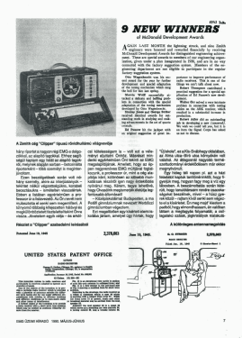 Trans Oceanic 7G605 Shortwave Portable Radio Ch= 7B04; Zenith Radio Corp.; (ID = 3042980) Radio