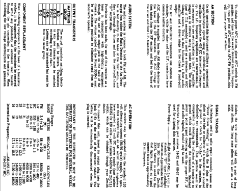 Trans-Oceanic Royal 3000-1 Ch= 12KT40Z3 or 12KT40Z8; Zenith Radio Corp.; (ID = 2213478) Radio