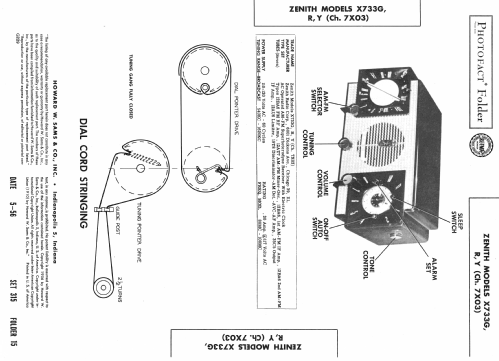 X733G Ch=7X03; Zenith Radio Corp.; (ID = 2199170) Radio