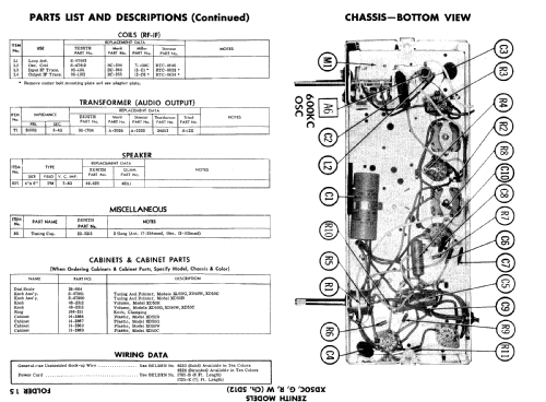 XD50C Ch= 5D12; Zenith Radio Corp.; (ID = 505163) Radio