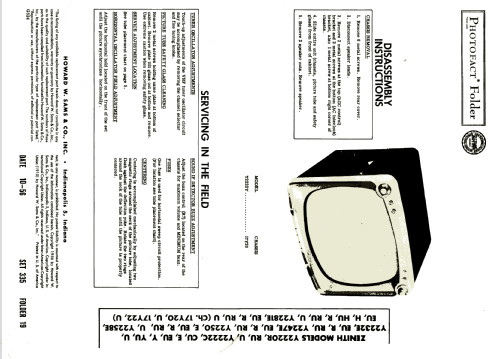 Y2222CU Ch= 17Y20U; Zenith Radio Corp.; (ID = 1958882) Television