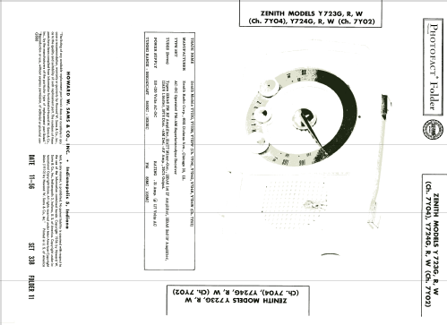 Y724G Ch=7Y02; Zenith Radio Corp.; (ID = 2023676) Radio