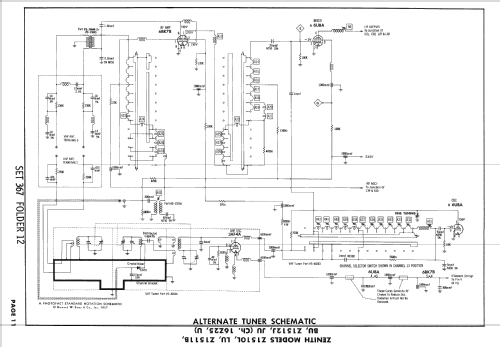 Z1511B Ch= 16Z25; Zenith Radio Corp.; (ID = 2419075) Television