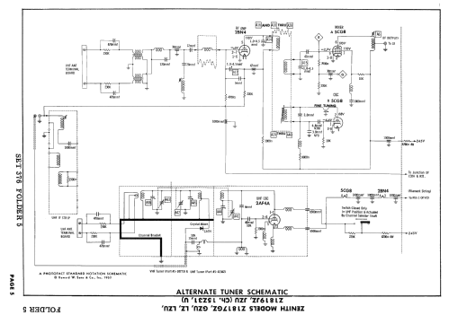 Z1817GZ Ch= 15Z31; Zenith Radio Corp.; (ID = 2461498) Television