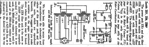 Filter System ZE-8P; Zenith Radio Corp.; (ID = 342068) Power-S