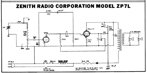 ZP7L ; Zenith Radio Corp.; (ID = 135696) R-Player