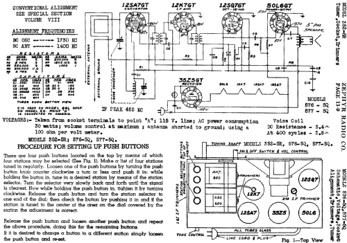 352-5R ; Zephyr Radio Co.; (ID = 487197) Radio