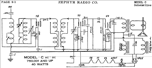 C ; Zephyr Radio Co.; (ID = 487178) Radio