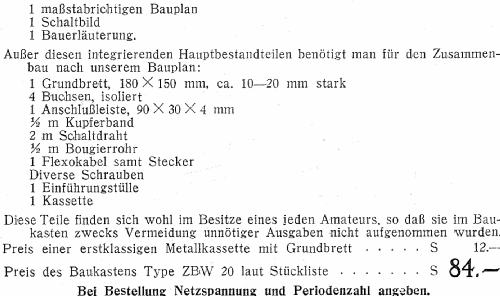 Netzanode ZBW-20; Zerdik; Wien (ID = 819320) Power-S