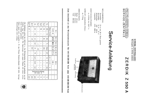 Weltmeister 51 Z550A; Zerdik; Wien (ID = 774343) Radio