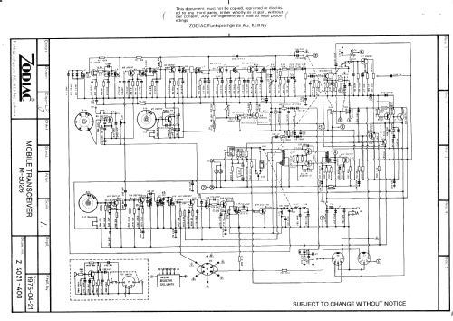 Kommunikationsradio M-5026; Zodiac Svenska Ab; (ID = 1894997) Citizen