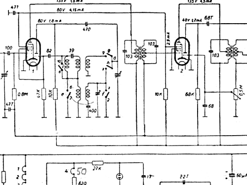 204U Radio Philips - Österreich, build 1941 ?, 1 schematics,