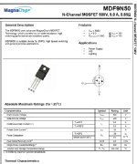 MDF 9N50, Tube MDF9N50; Röhre MDF 9N50 ID84498, Transistor ...