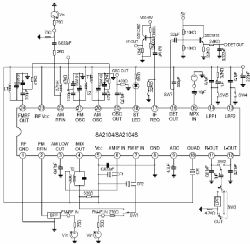 SA 2104, Tube SA2104; Röhre SA 2104 ID79523, IC - Integrated ...