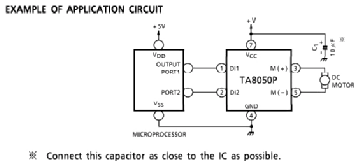 Ta8050p схема подключения