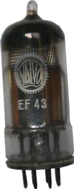 EF43 von Valvo für HF/ZF-Stufe