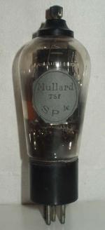 Mullard  Culot ancien Européen  5 pins   1 thick
Poids : 63 grammes
Hauteur : 15 cm (avec pins et thick)
Diamètre : 5 cm