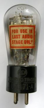 UX 171A, Tube UX171A; Röhre UX 171A ID3833, Triode, vacuum | Radiomuseum.org