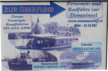 Austria: Donaufähre Bedarfsschifffahrt Franz SCHERIAU in 1020 Wien