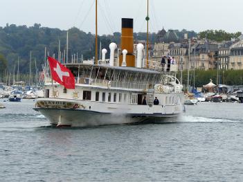 Switzerland: Bateaux à vapeur avec roues à aubes - SAVOIE - Belle Epoque Raddampfer in 1201 Genève - Genf