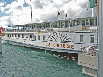 Switzerland: Belle Epoque Schaufelraddampfer La Suisse in 1006 Lausanne