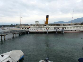 Switzerland: Belle Epoque Schaufelraddampfer Simplon in 1006 Lausanne