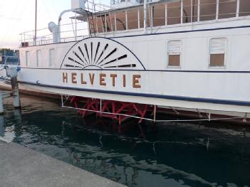 Suiza: Belle Epoque - Schaufelradschiff Helvétie en 1007 Lausanne