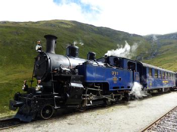 Switzerland: Dampfbahn Furka-Bergstrecke (DFB) in 6491 Realp