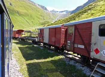 Switzerland: Dampfbahn Furka-Bergstrecke (DFB) in 6491 Realp