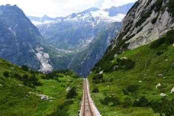 Switzerland: Gelmerbahn in 3864 Guttannen-Handegg