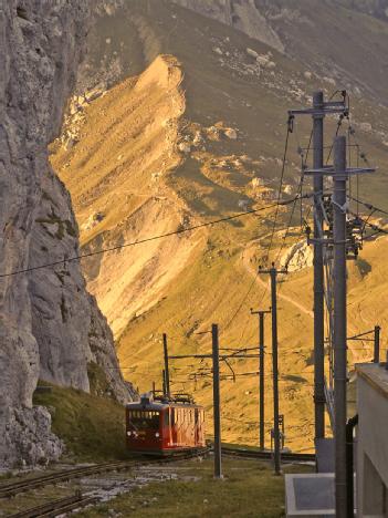 Switzerland: Pilatusbahn in 6053 Alpnachstad