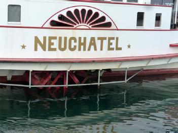 Switzerland: Raddampfer Neuchâtel in 2000 Neuchâtel