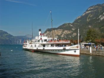 Switzerland: Raddampfer «Stadt Luzern» in 6005 Luzern