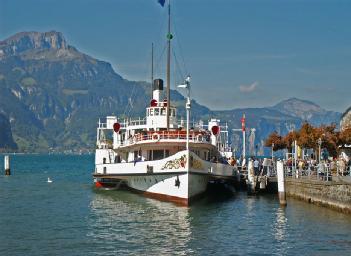 Switzerland: Raddampfer «Stadt Luzern» in 6005 Luzern