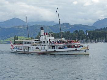 Switzerland: Raddampfer «Stadt Luzern» in 6005 Luzern