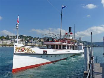 Switzerland: Raddampfer «Unterwalden » in 6005 Luzern