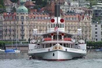 Switzerland: Raddampfer «Unterwalden » in 6005 Luzern