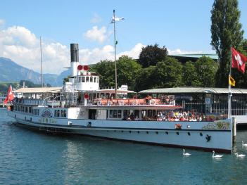 Switzerland: Raddampfer «Uri» in 6005 Luzern