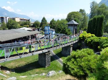 Switzerland: Swiss Vapeur Parc in 1897 Le Bouveret