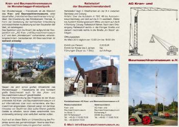 Germany: 1. Deutsches Baumaschinenmuseum und Monsterpark in 96179 Rattelsdorf